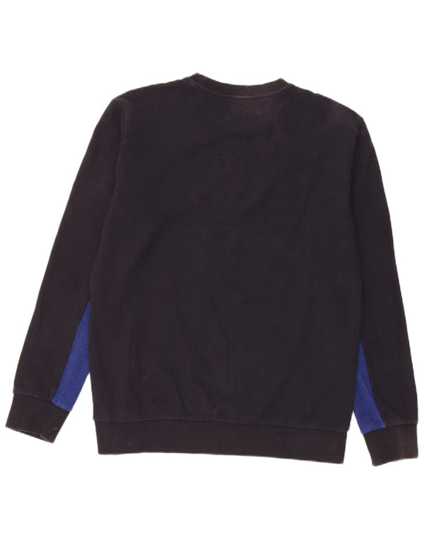 Carhartt Mens Sweatshirt Jumper Medium Navy Blue Colourblock Cotton