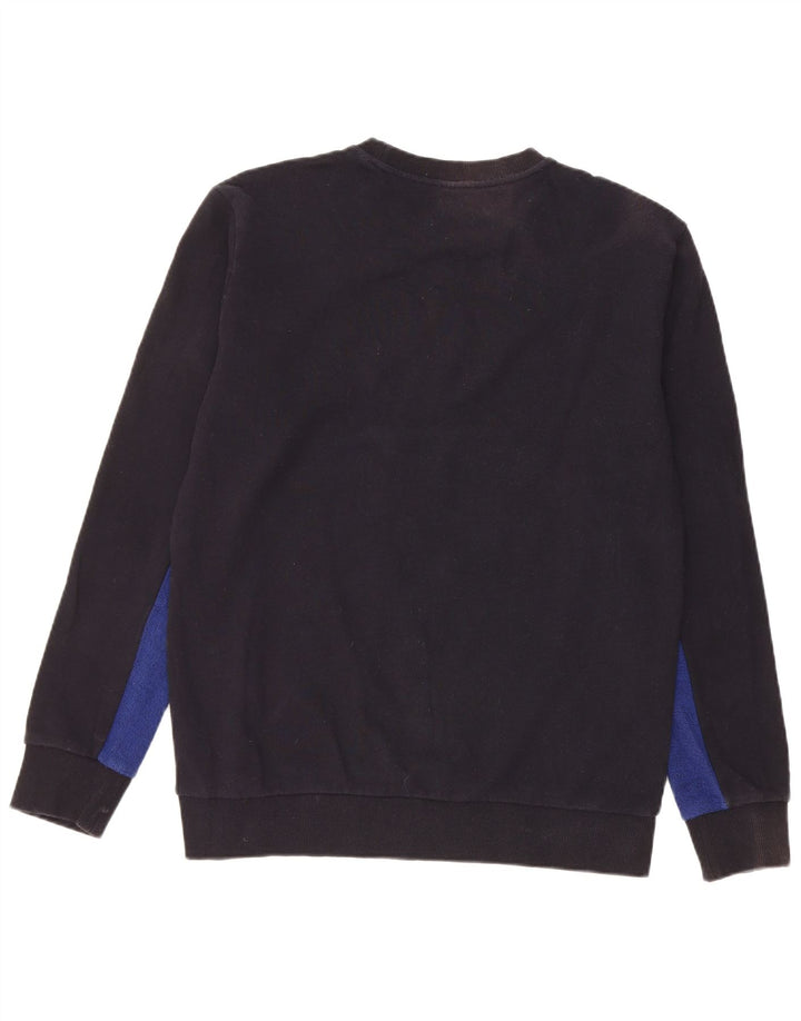 Carhartt Mens Sweatshirt Jumper Medium Navy Blue Colourblock Cotton