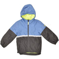 OSH KOSH Boys Hooded Windbreaker Jacket 4-5 Years Grey Colourblock | Vintage Osh Kosh | Thrift | Second-Hand Osh Kosh | Used Clothing | Messina Hembry 