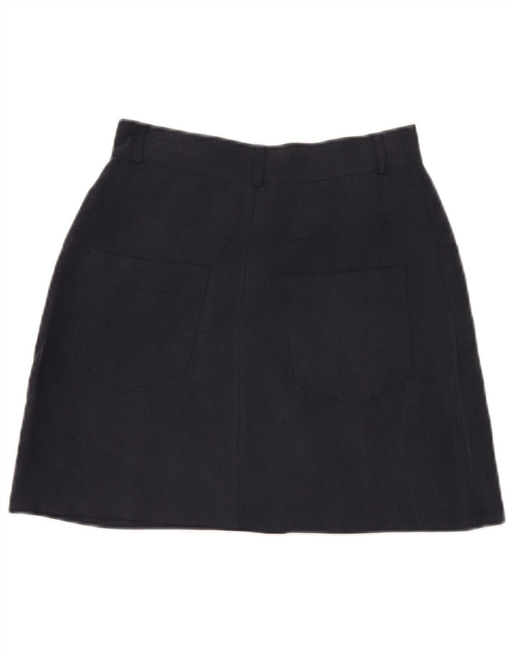 Balloon Womens A-Line Skirt IT 36 XS W25 Navy Blue Silk – Messina Hembry