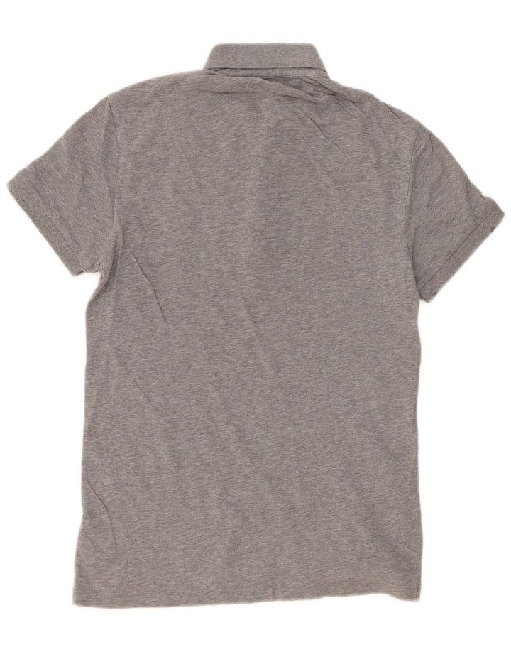 Hugo Boss Mens Slim Fit Polo Shirt Small Grey Cotton
