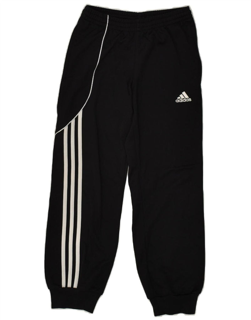 ADIDAS Boys Tracksuit Trousers Joggers 9-10 Years Black Polyester | Vintage Adidas | Thrift | Second-Hand Adidas | Used Clothing | Messina Hembry 