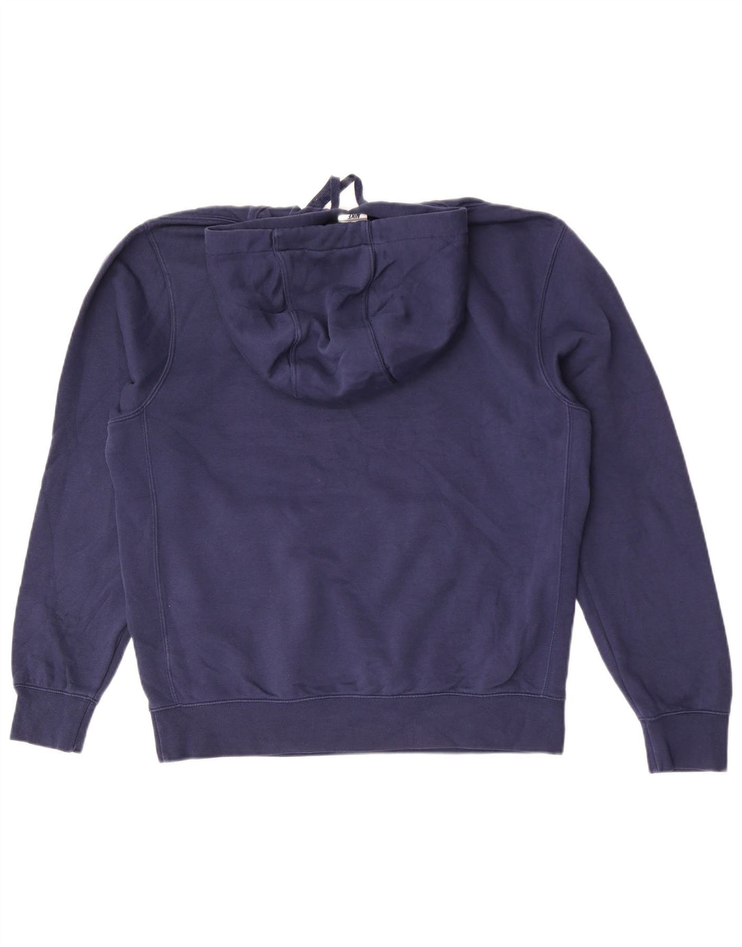 Nike Mens Hoodie Jumper Medium Navy Blue Cotton