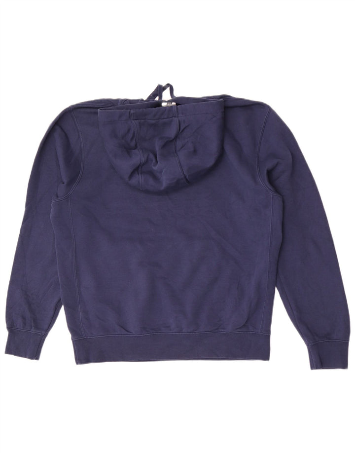 Nike Mens Hoodie Jumper Medium Navy Blue Cotton