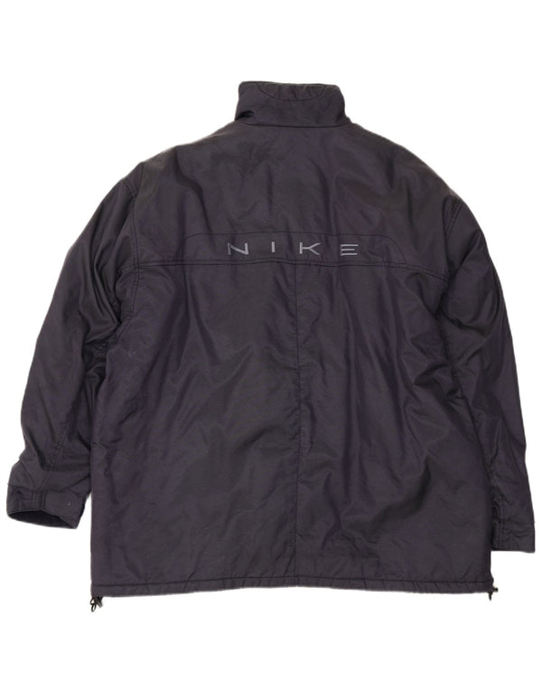 Nike Mens Windbreaker Jacket UK 42/44 Large Navy Blue Nylon