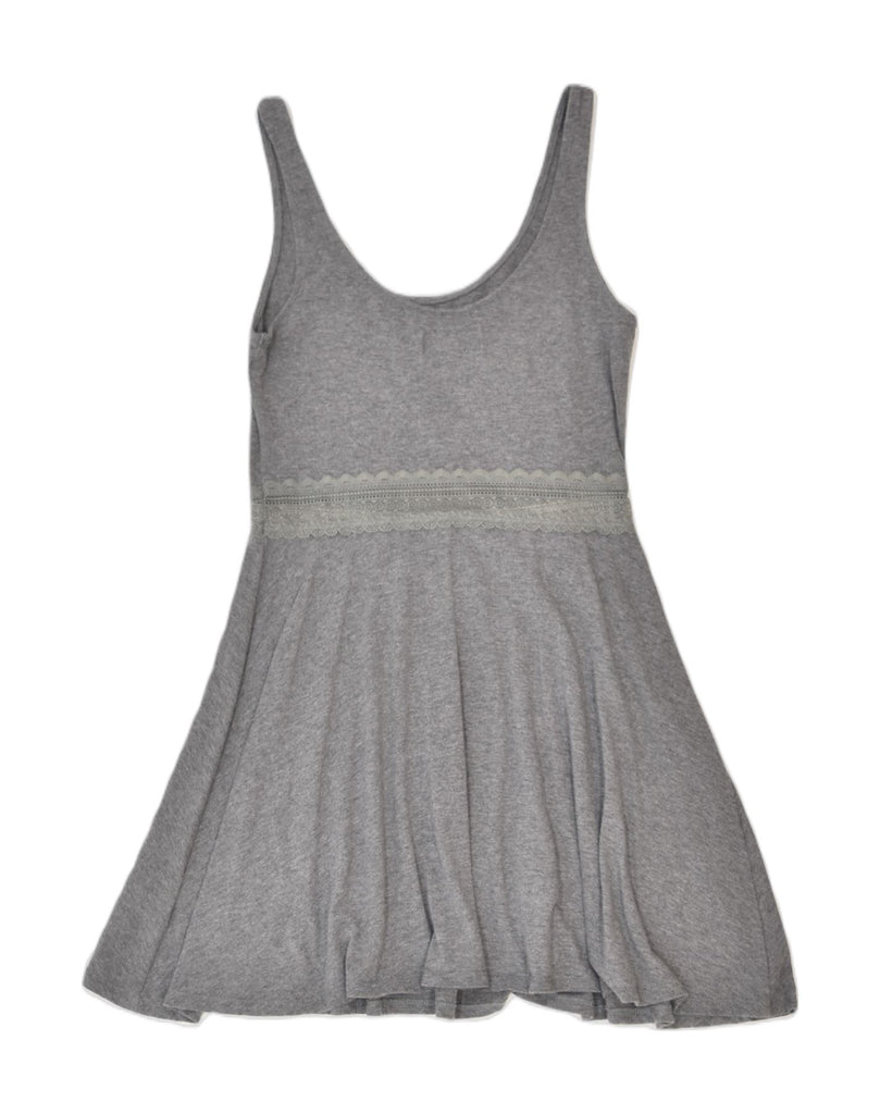 ABERCROMBIE & FITCH Womens Sundress UK 12 Medium Grey Cotton | Vintage | Thrift | Second-Hand | Used Clothing | Messina Hembry 