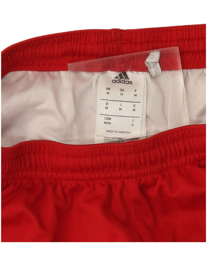 Adidas Mens Climalite Sport Shorts Medium  Red Polyester