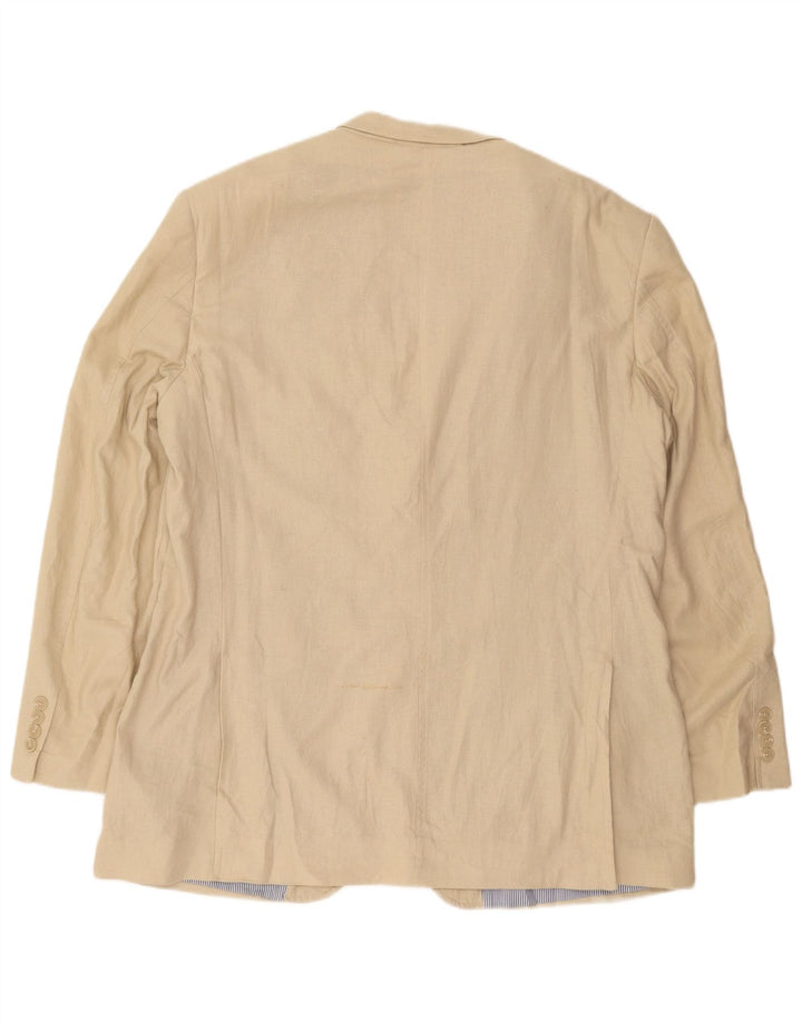Marks & Spencer Mens Longline 2 Button Blazer Jacket UK 38 Medium Beige