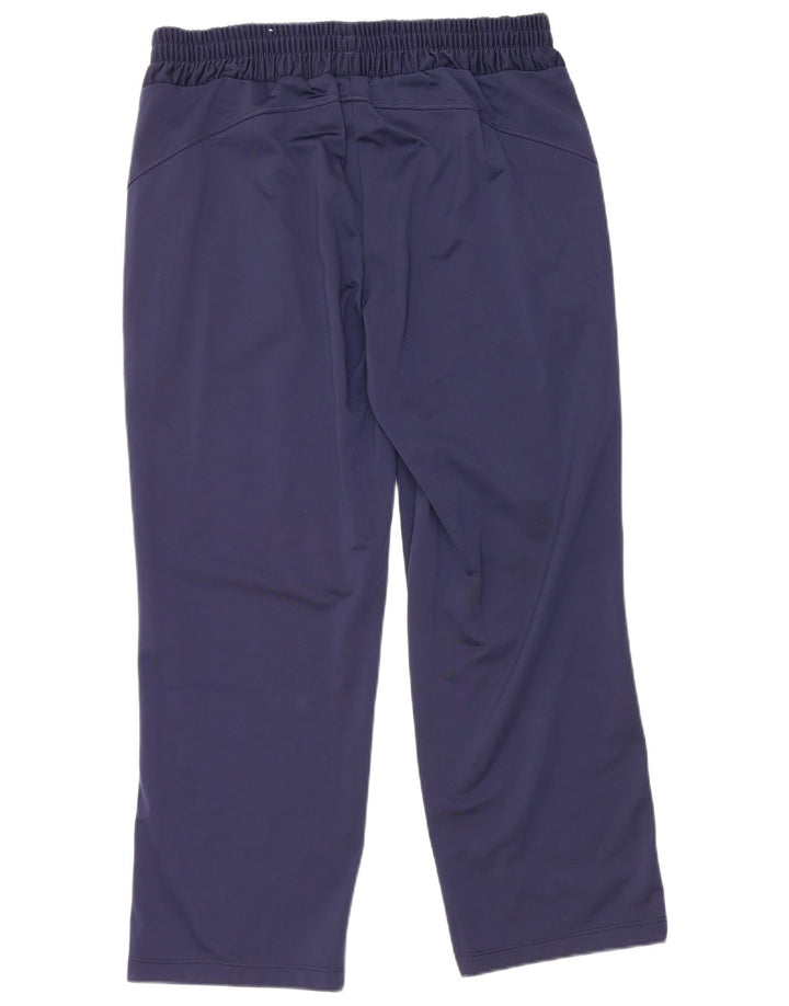 Puma Womens Tracksuit Trousers UK 16 Large Navy Blue Polyester