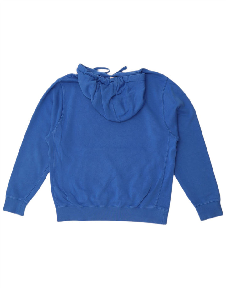Nike Mens Hoodie Jumper Medium Blue Cotton