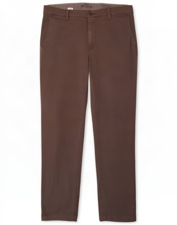Levi's Mens Standard Tapered Chino Trousers W36 L32 Grey Cotton