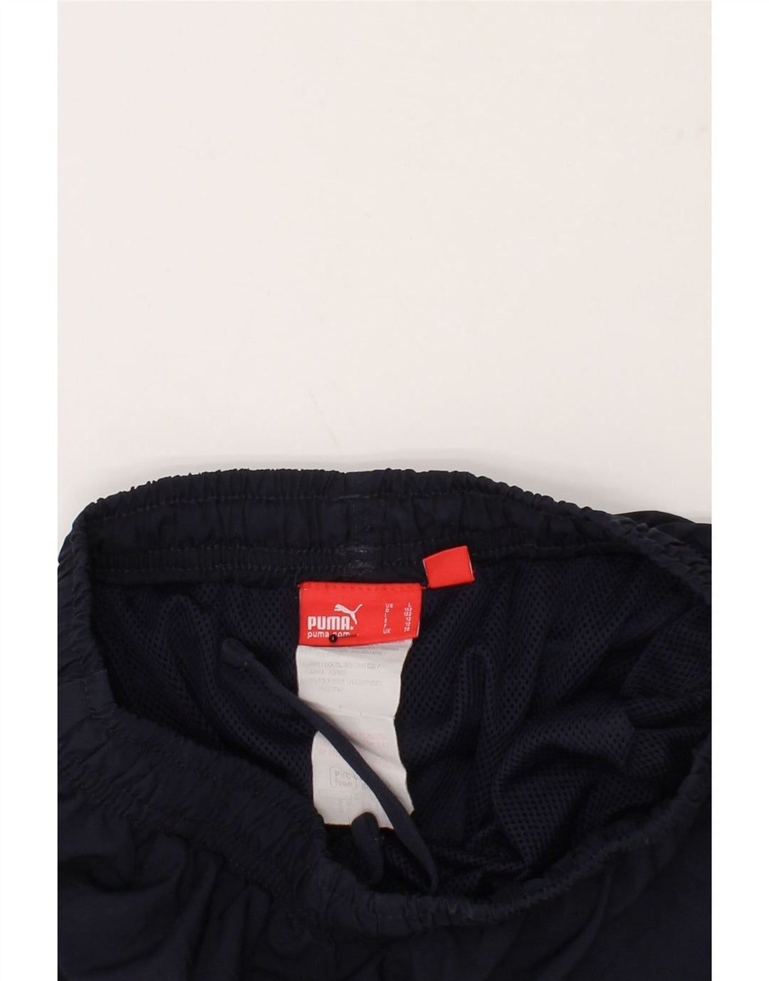 PUMA Boys Sport Shorts 11-12 Years Navy Blue Polyester Vintage Puma and Second-Hand Puma from Messina Hembry 