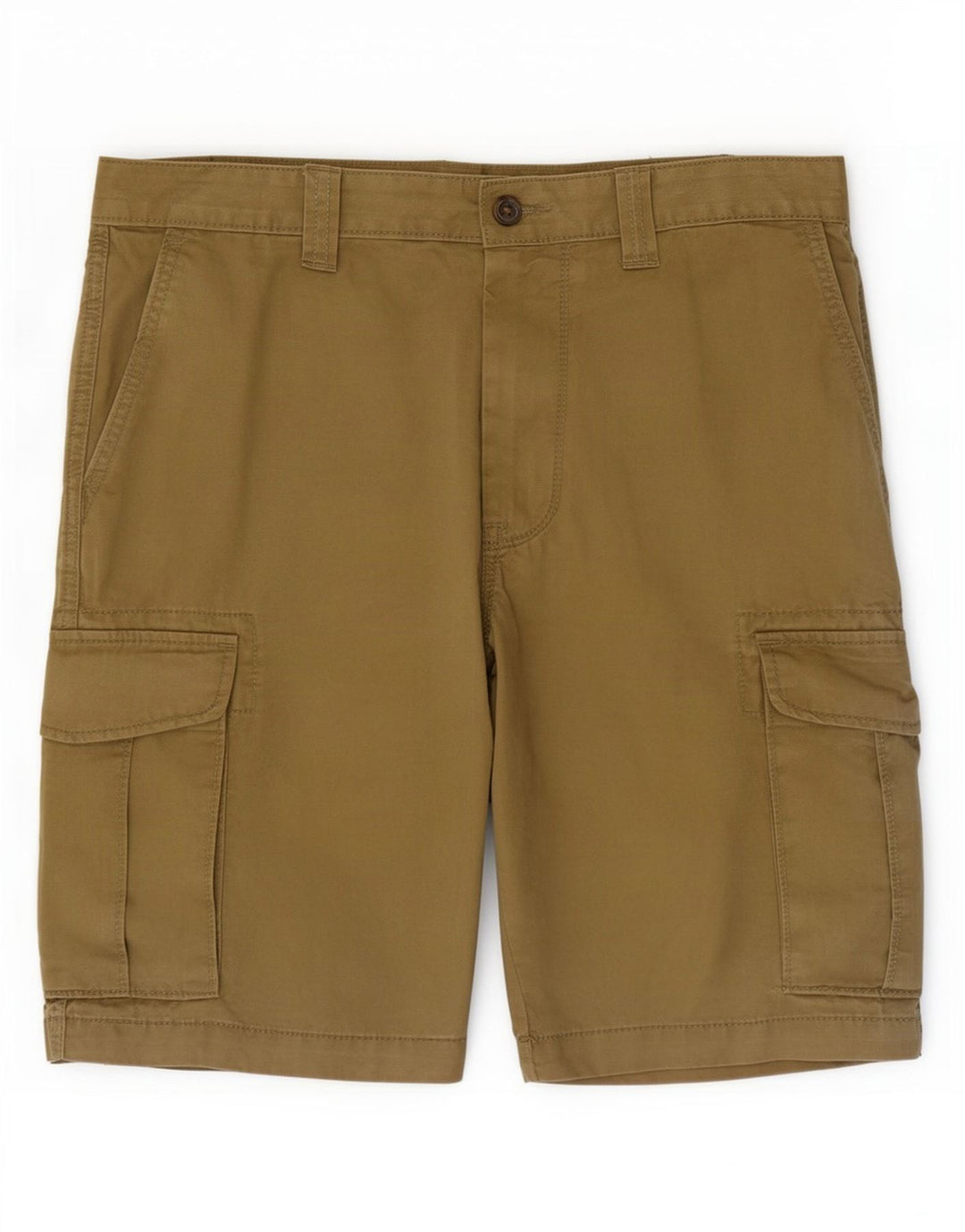 Marks & Spencer Mens Cargo Shorts W32 Medium Khaki Cotton