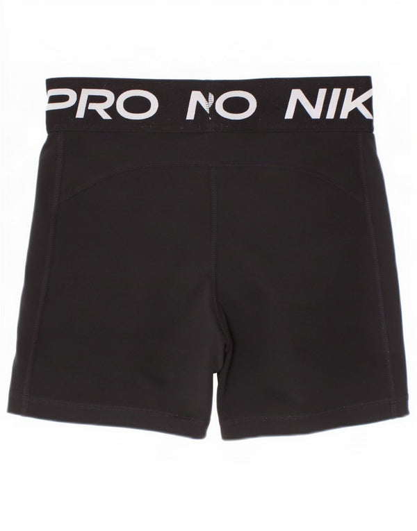 Nike Girls Graphic Sport Shorts 10-11 Years Black Polyester