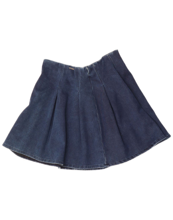 Guess Womens Mini Denim Skirt W28 Medium Navy Blue Cotton
