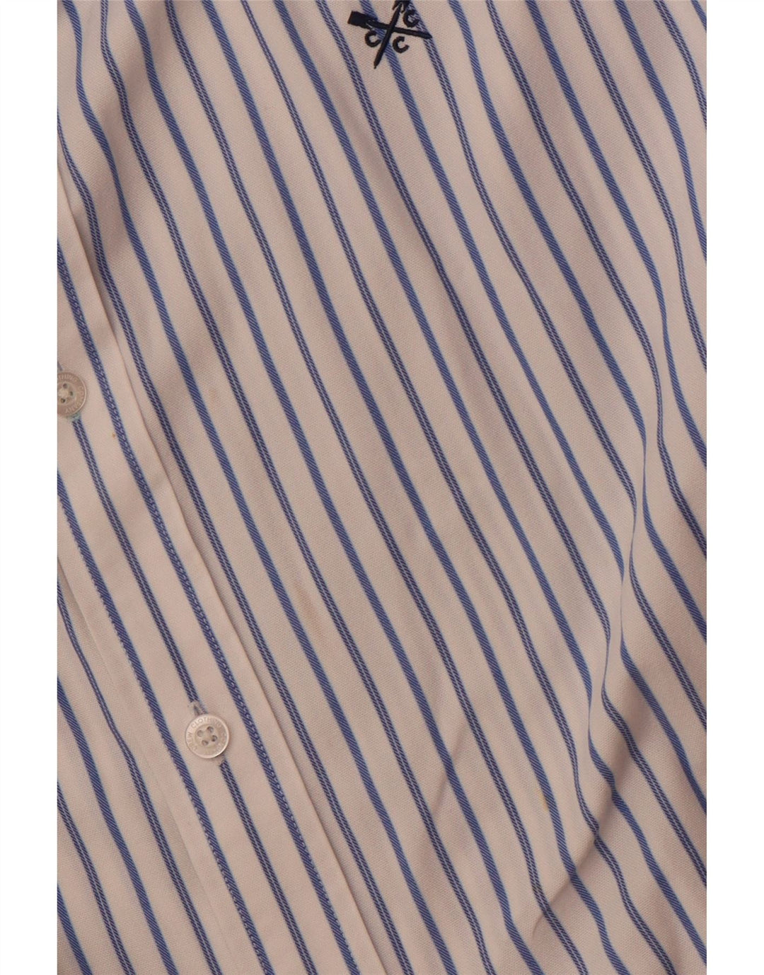 Crew Clothing Mens Slim Fit Shirt 2XL White Striped Cotton