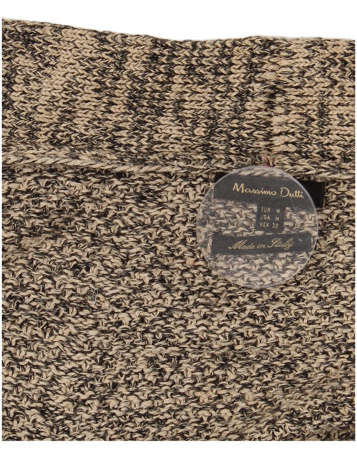 Massimo Dutti Womens Poncho Jumper UK 14 Medium Grey Flecked