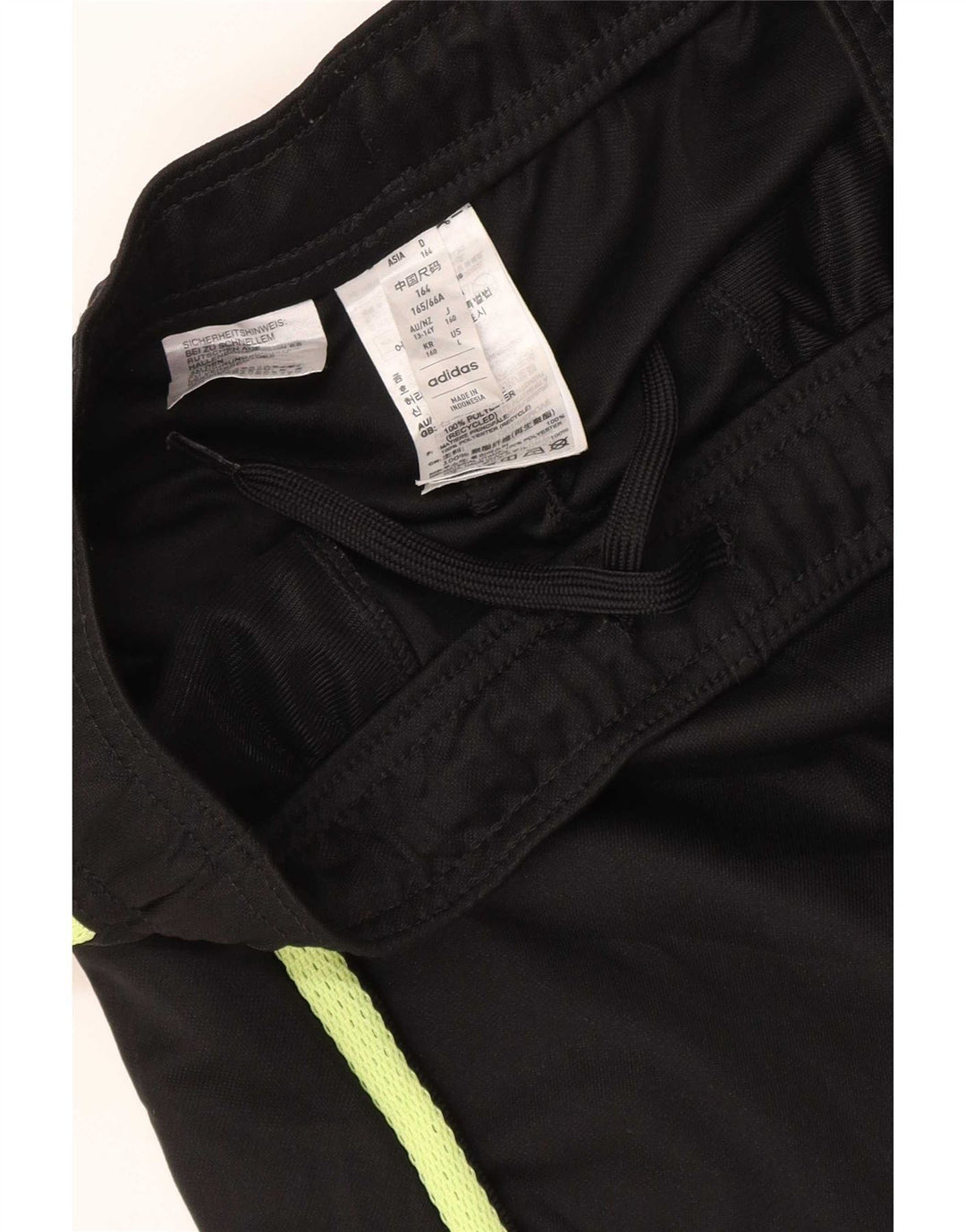 Adidas Boys Aeroready Tracksuit Trousers 13-14 Years Black Polyester