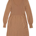 Marks & Spencer Womens Jumper Dress UK 14 Medium Beige Viscose