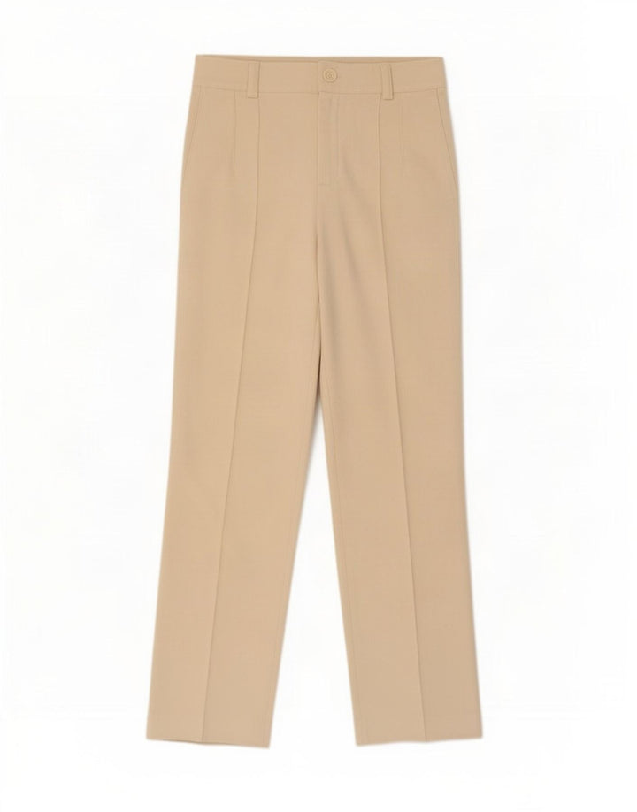 Zara Womens Straight Casual Trousers Medium W32 L33 Off White Polyester