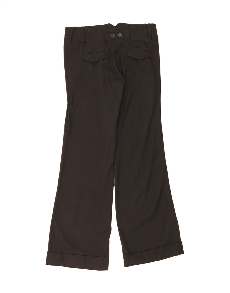TOPSHOP Womens Bootcut Casual Trousers UK 12 Medium W34 L34  Black Vintage Topshop and Second-Hand Topshop from Messina Hembry 