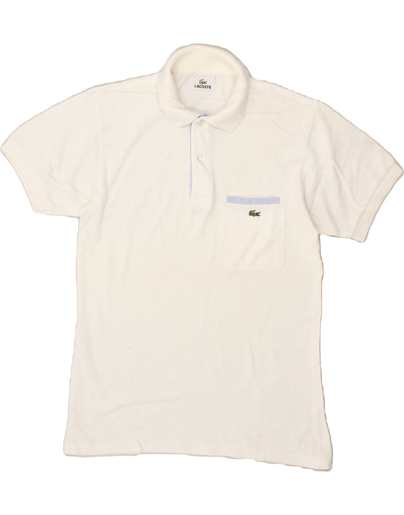 LACOSTE Mens Polo Shirt Size 2 XS White Cotton Vintage Lacoste and Second-Hand Lacoste from Messina Hembry 