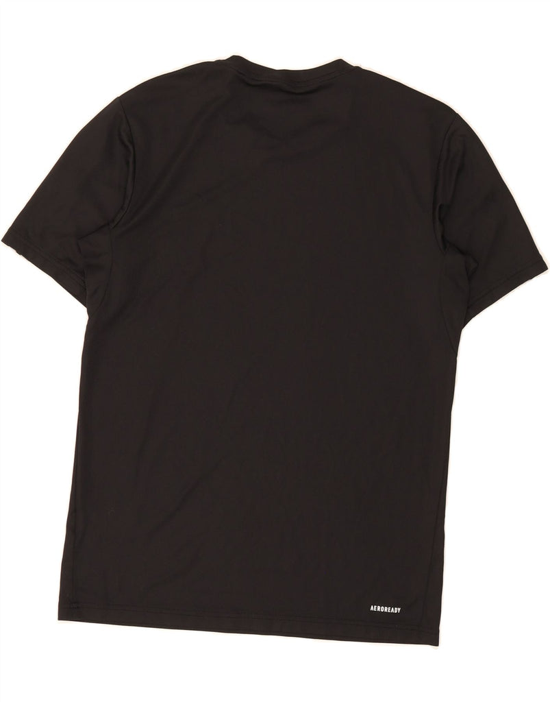 ADIDAS Mens Aeroready T-Shirt Top Small Black Polyester Vintage Adidas and Second-Hand Adidas from Messina Hembry 