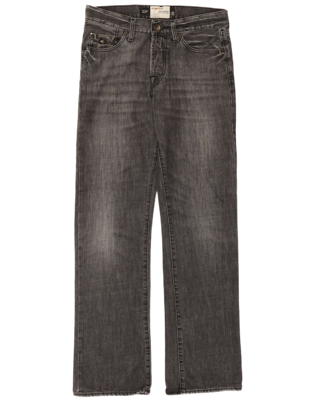 Energie Mens Morris Straight Jeans W32 L34 Grey Cotton