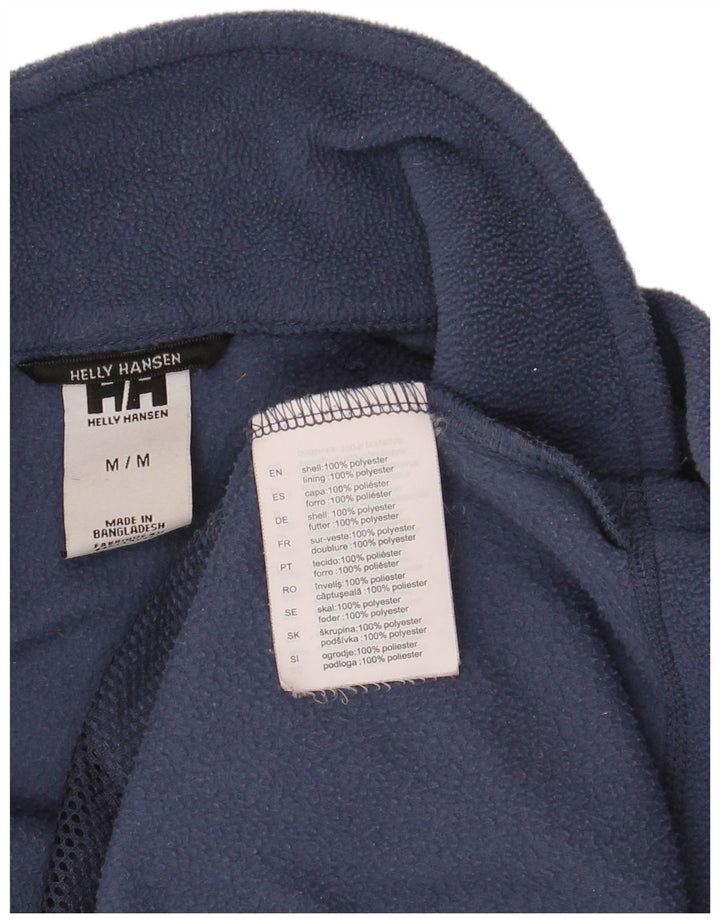 HELLY HANSEN Mens Fleece Jacket UK 38 Medium Navy Blue Polyester