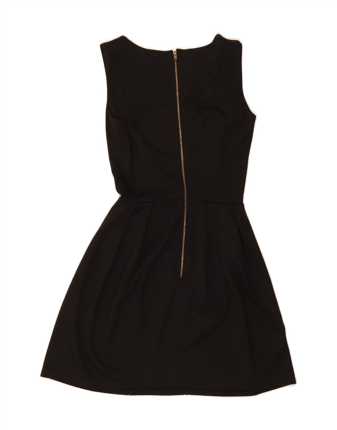 CLOSET Womens Sleeveless A-Line Dress UK 10 Small  Black Polyester Vintage CLOSET and Second-Hand CLOSET from Messina Hembry 