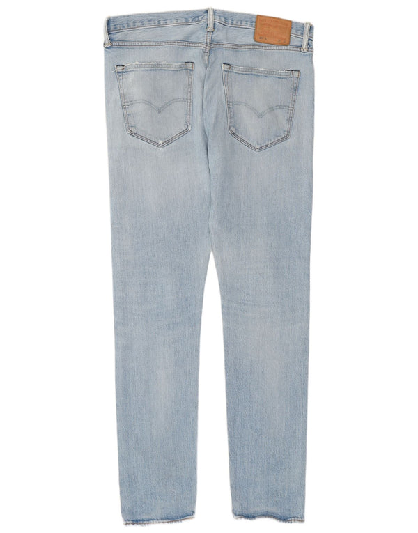 Levi's Mens Skinny Jeans W36 L32 Blue Cotton