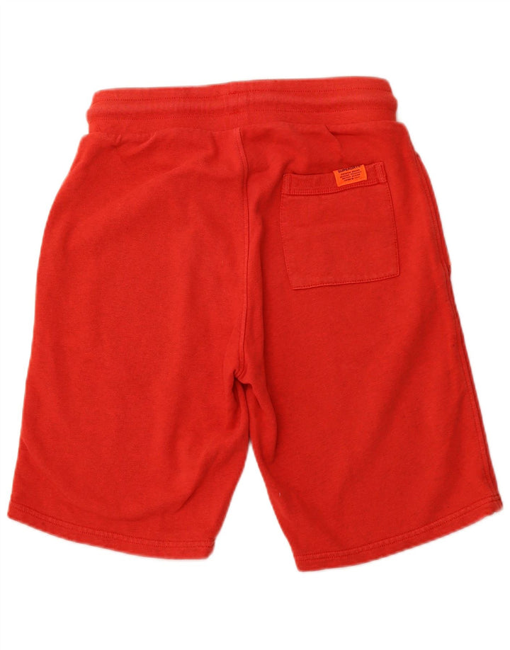 SUPERDRY Mens Sport Shorts Small Black Cotton