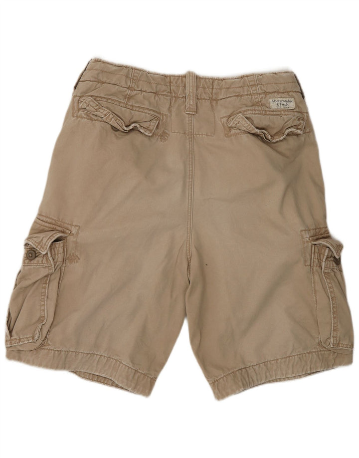 Abercrombie & Fitch Mens Cargo Shorts W32 Medium  Beige Cotton