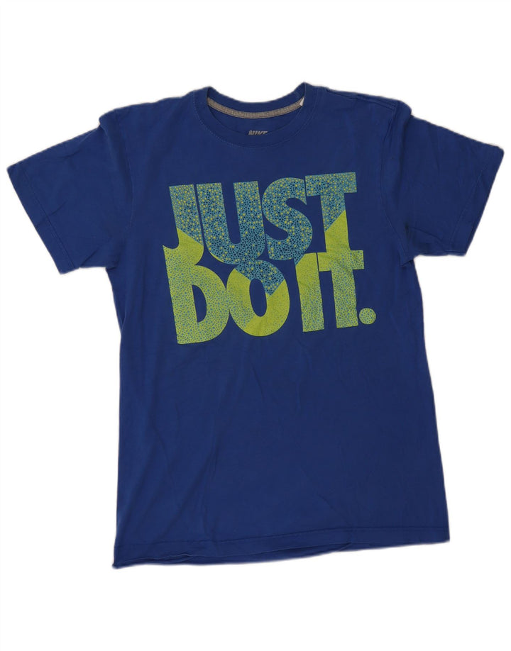 Nike Mens Regular Fit Graphic T-Shirt Top Small Blue Cotton