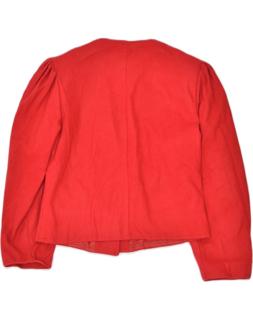 VINTAGE Womens 3 Button Blazer Jacket IT 38 XS Red Wool | Vintage | Thrift | Second-Hand | Used Clothing | Messina Hembry 