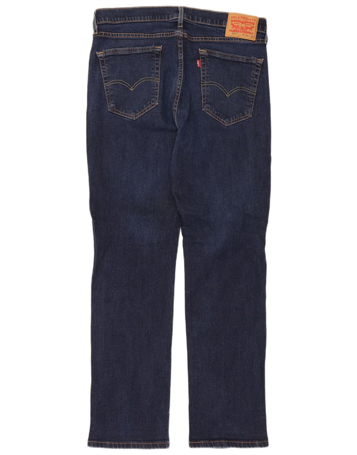 Levi's Mens 514 Straight Jeans W36 L32 Navy Blue Cotton