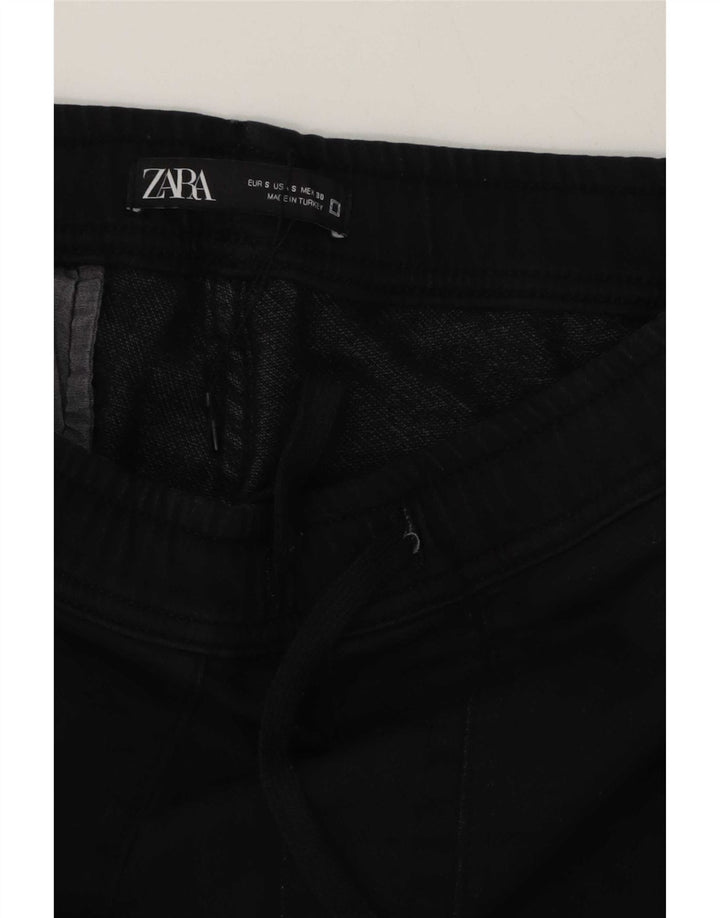 Zara Mens Cargo Trousers Small W30 L28 Black