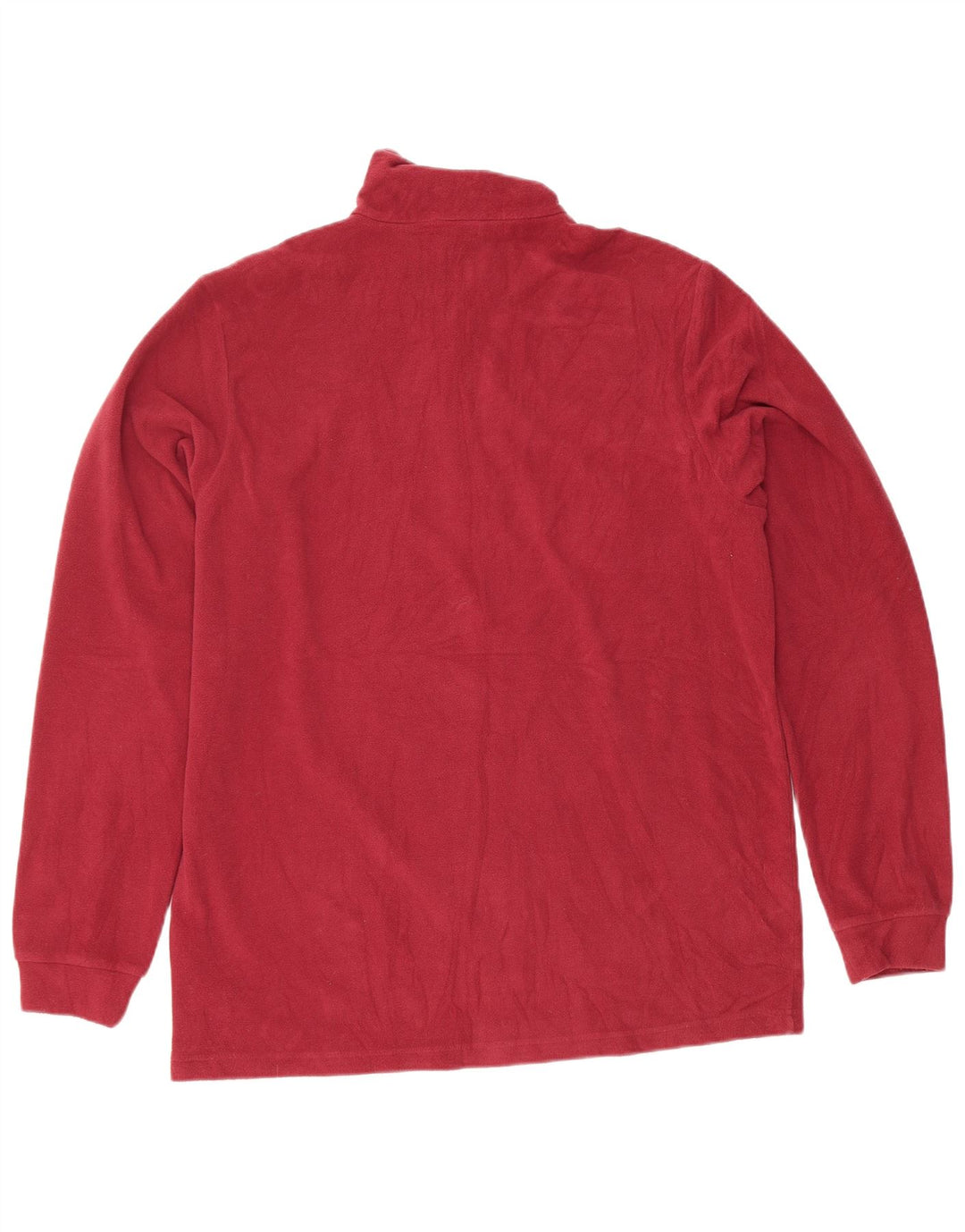 Lotto Mens Zip Neck Fleece Jumper Medium Red Polyester