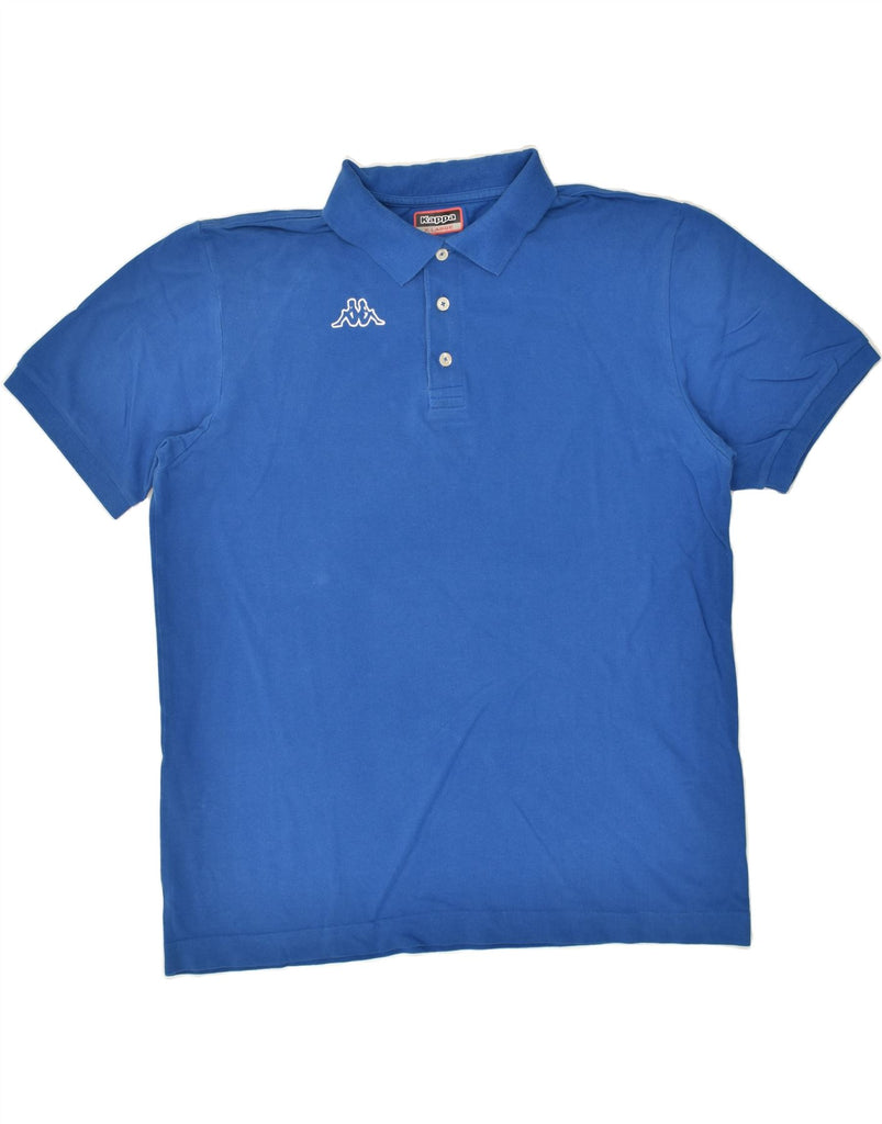 KAPPA Mens Polo Shirt XL Blue Cotton | Vintage Kappa | Thrift | Second-Hand Kappa | Used Clothing | Messina Hembry 