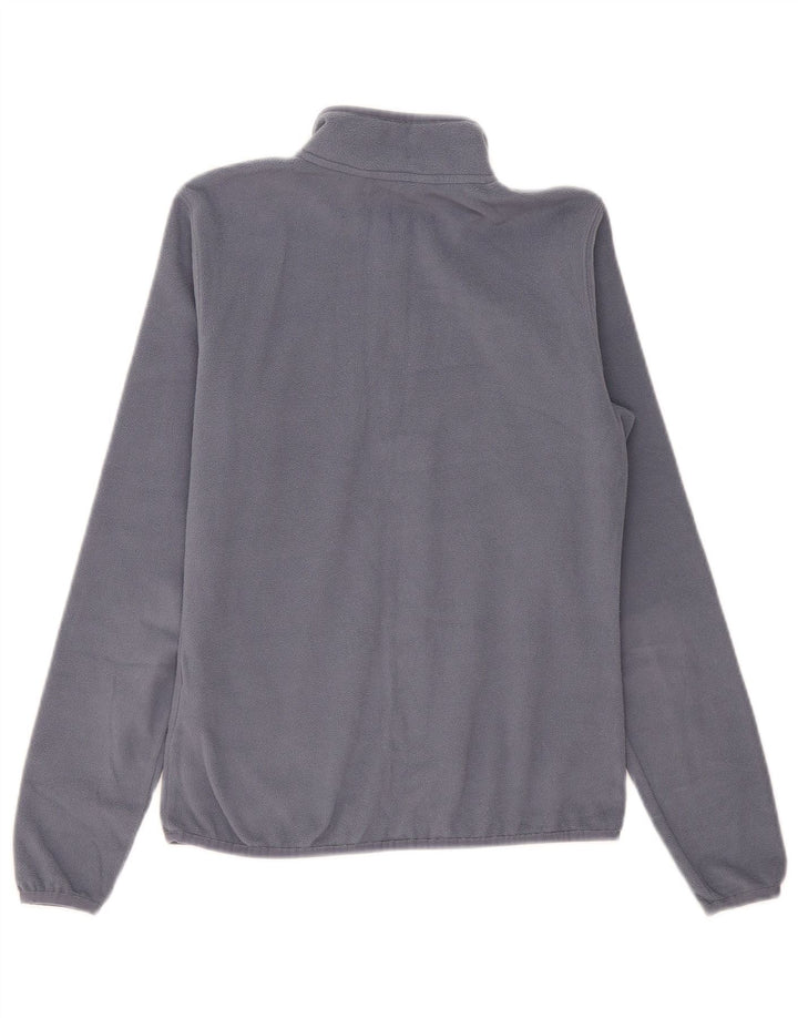 The North Face Womens Zip Neck Fleece Jumper UK 10 Small Grey Polyester