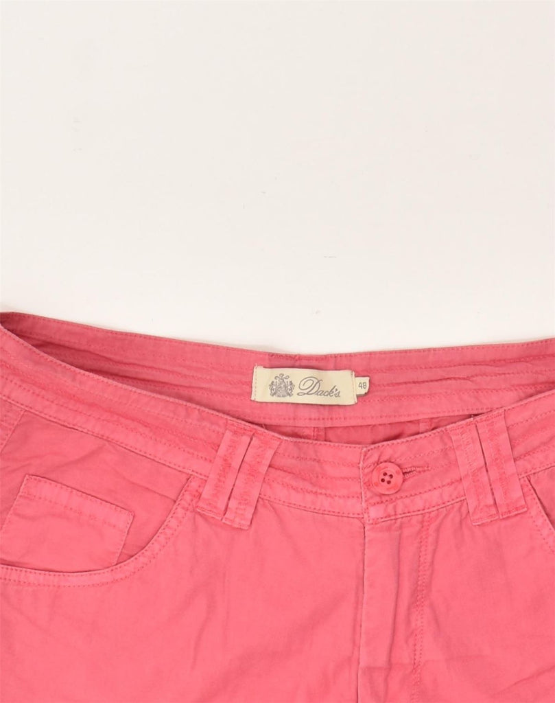 DACK'S Womens Casual Shorts IT 48 XL W34  Pink Cotton | Vintage Dack's | Thrift | Second-Hand Dack's | Used Clothing | Messina Hembry 