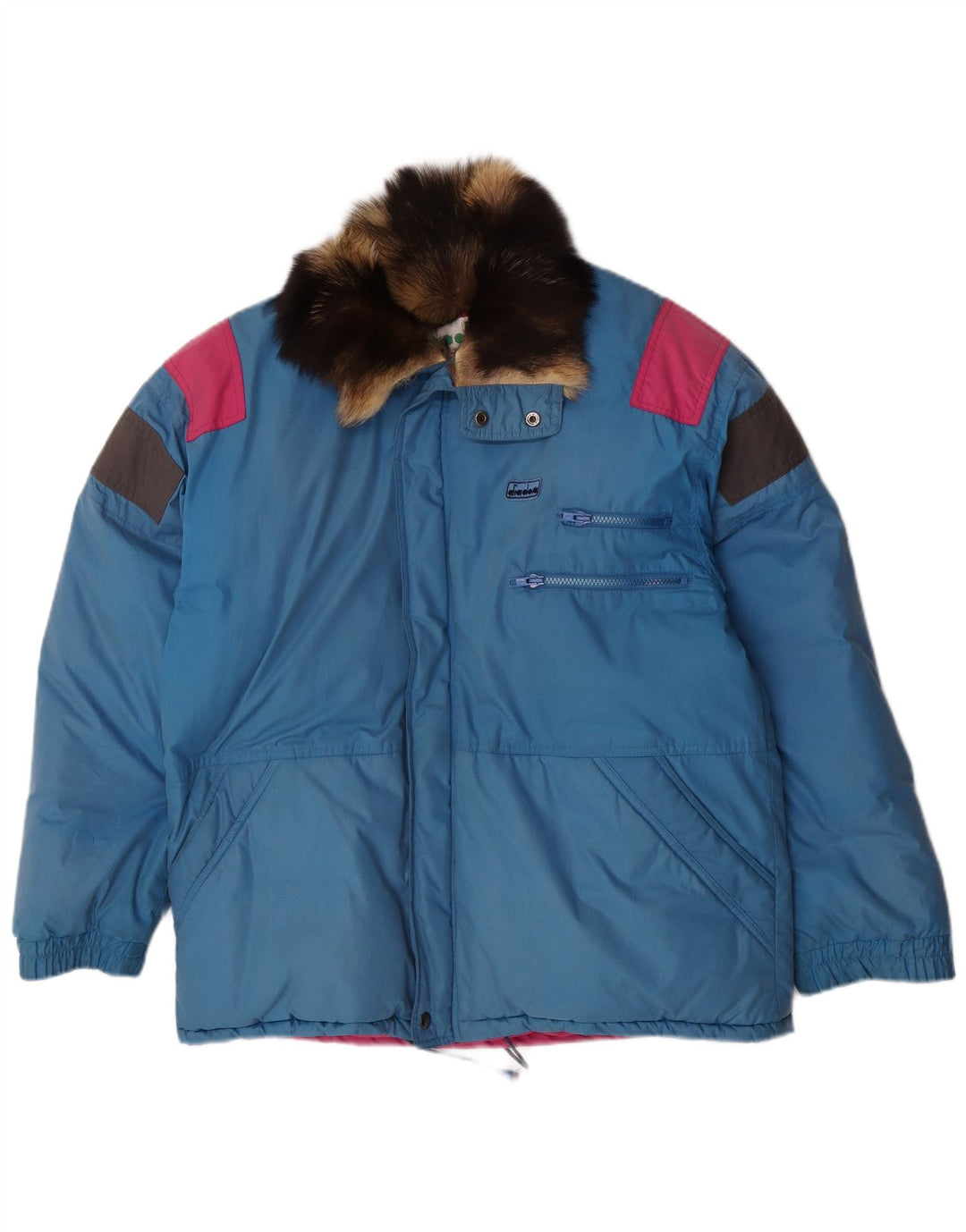 Diadora Mens Reversible Padded Jacket UK 36 Small Blue