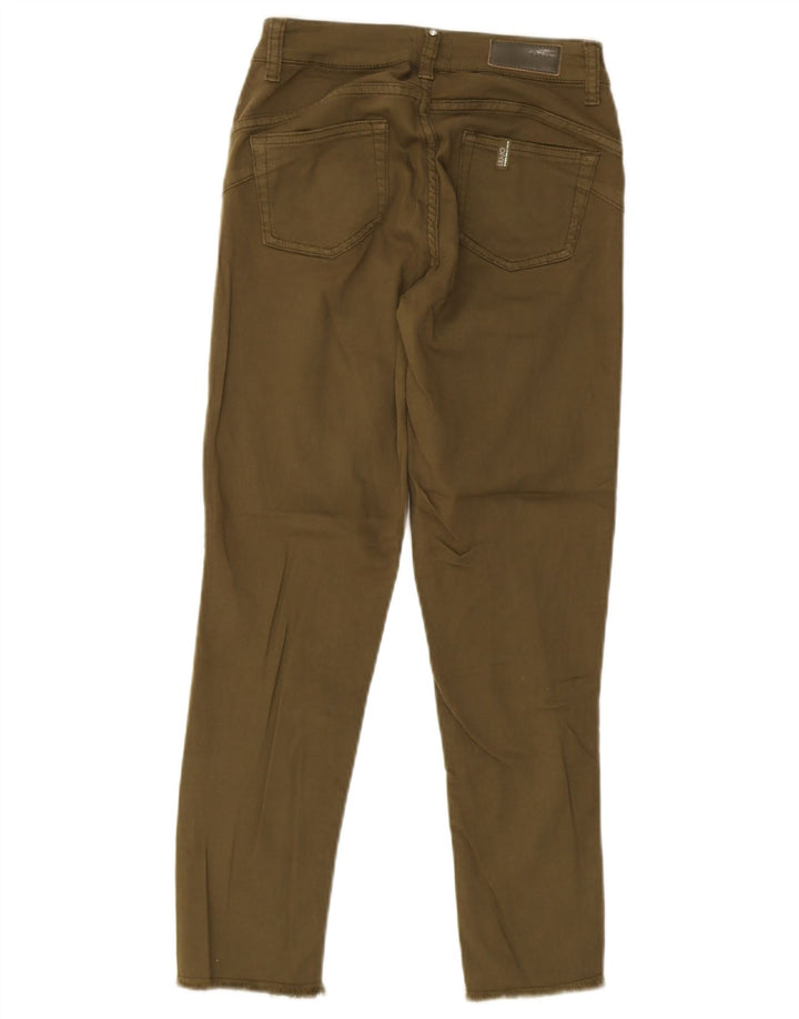 Liu Jo Womens Slim Jeans W27 L25 Khaki Cotton