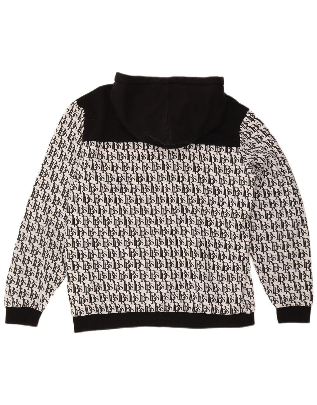 BLACK SQUAD Mens Graphic Regular Fit Full Tracksuit XL White Colourblock