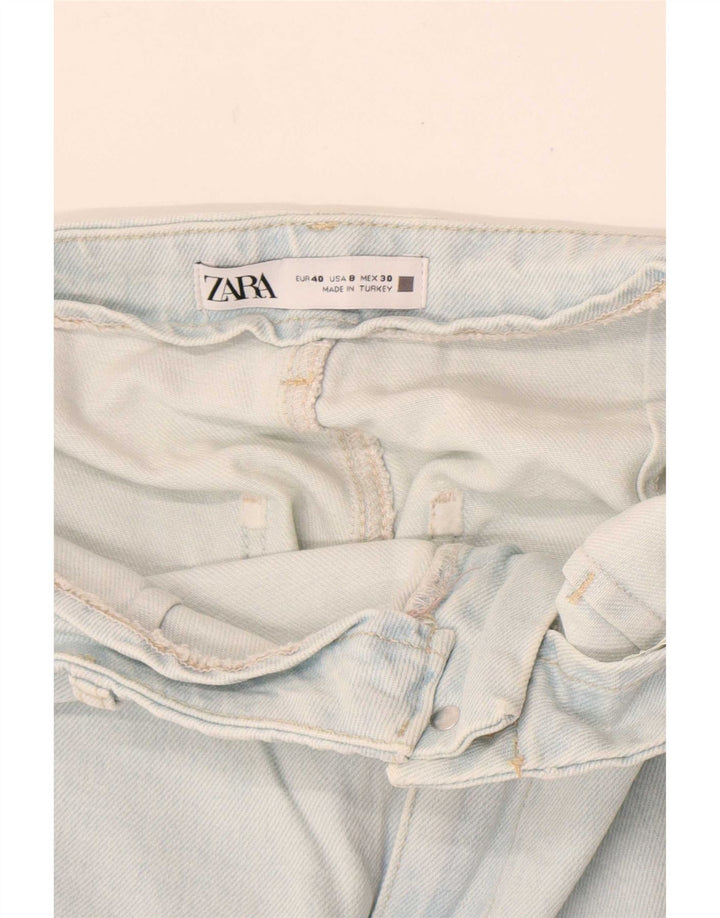 Zara Womens Wide Leg Jeans EU 40 Medium W30 L26 Blue