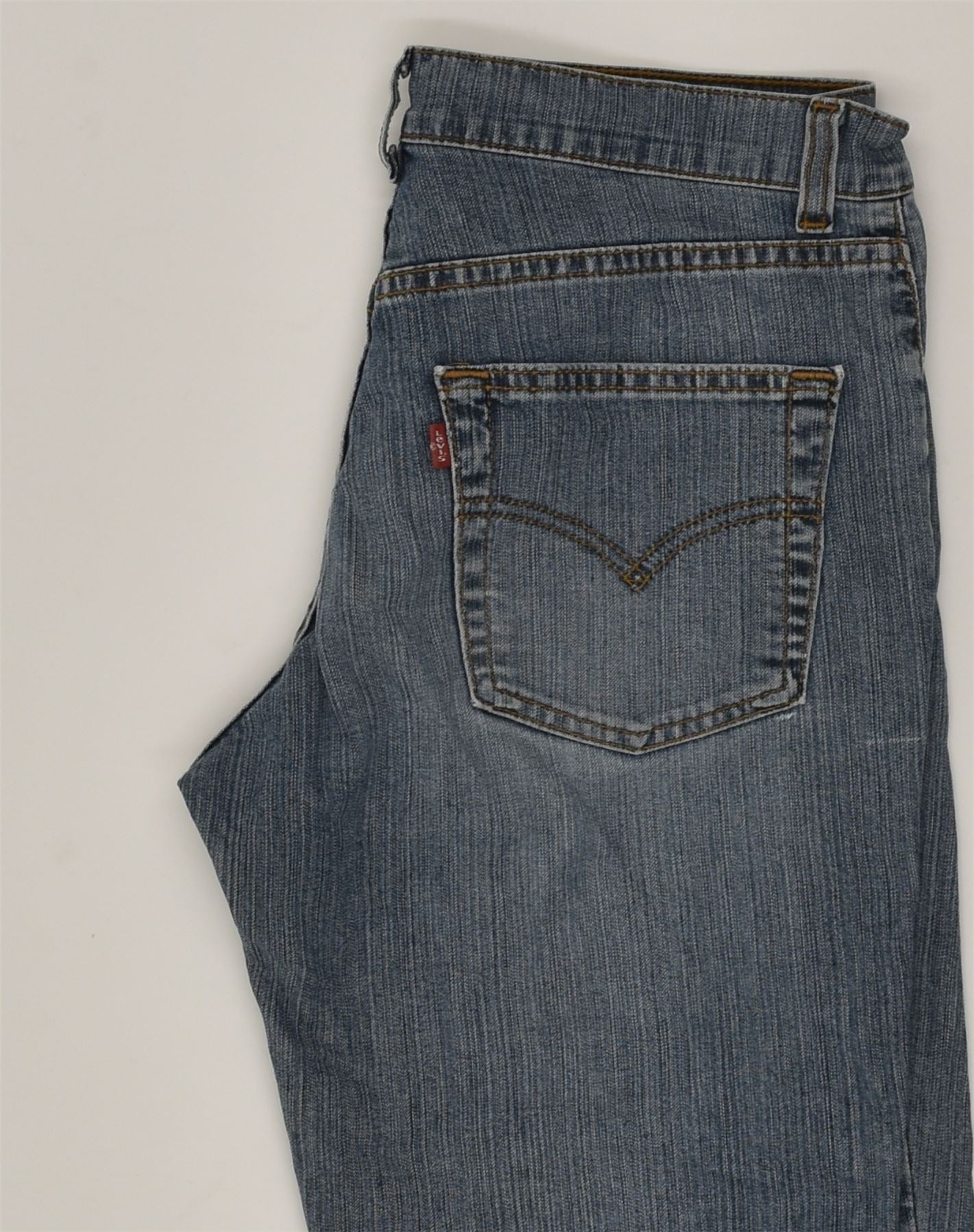 LEVI'S Womens Straight Jeans W29 L26 Blue Cotton, Vintage & Second-Hand  Clothing Online