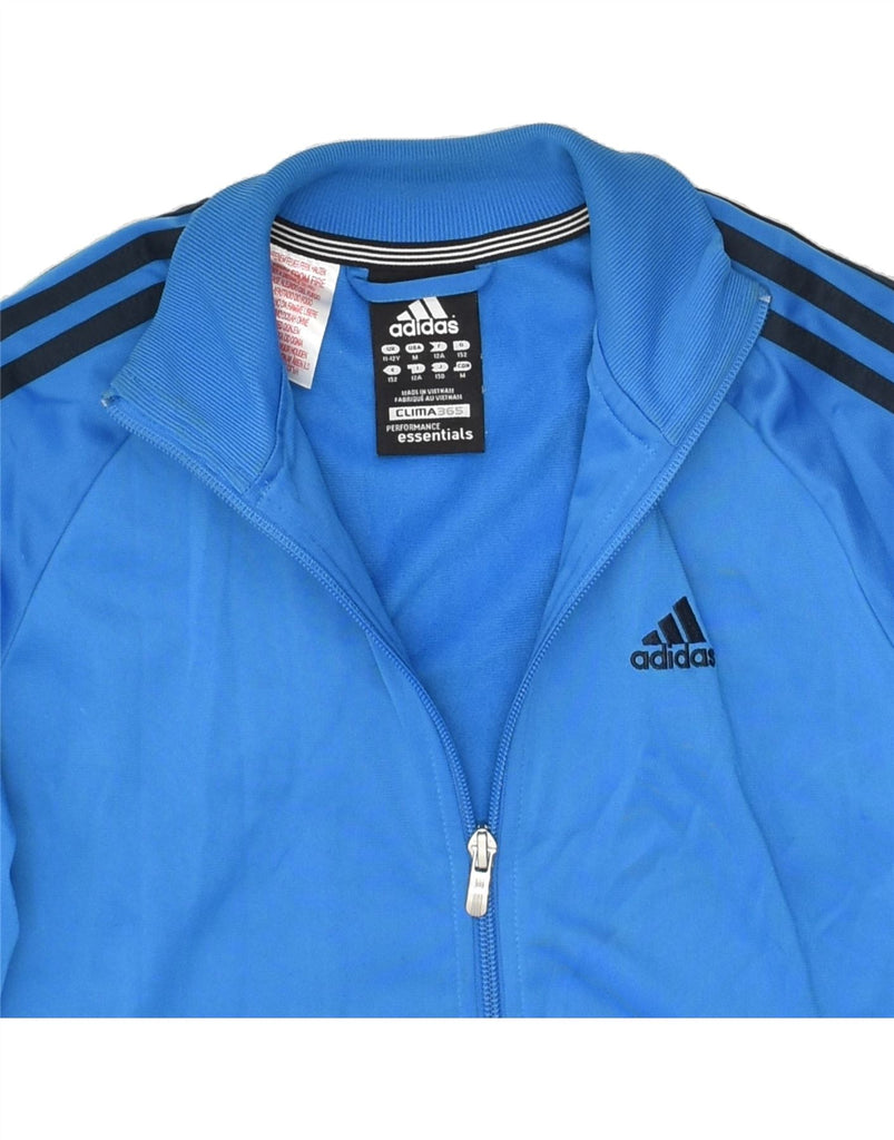 ADIDAS Boys Clima 365 Tracksuit Top Jacket 11-12 Years Blue Polyester | Vintage Adidas | Thrift | Second-Hand Adidas | Used Clothing | Messina Hembry 