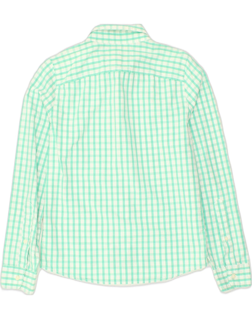 HOLLISTER Mens Shirt Small Green Gingham Cotton | Vintage Hollister | Thrift | Second-Hand Hollister | Used Clothing | Messina Hembry 