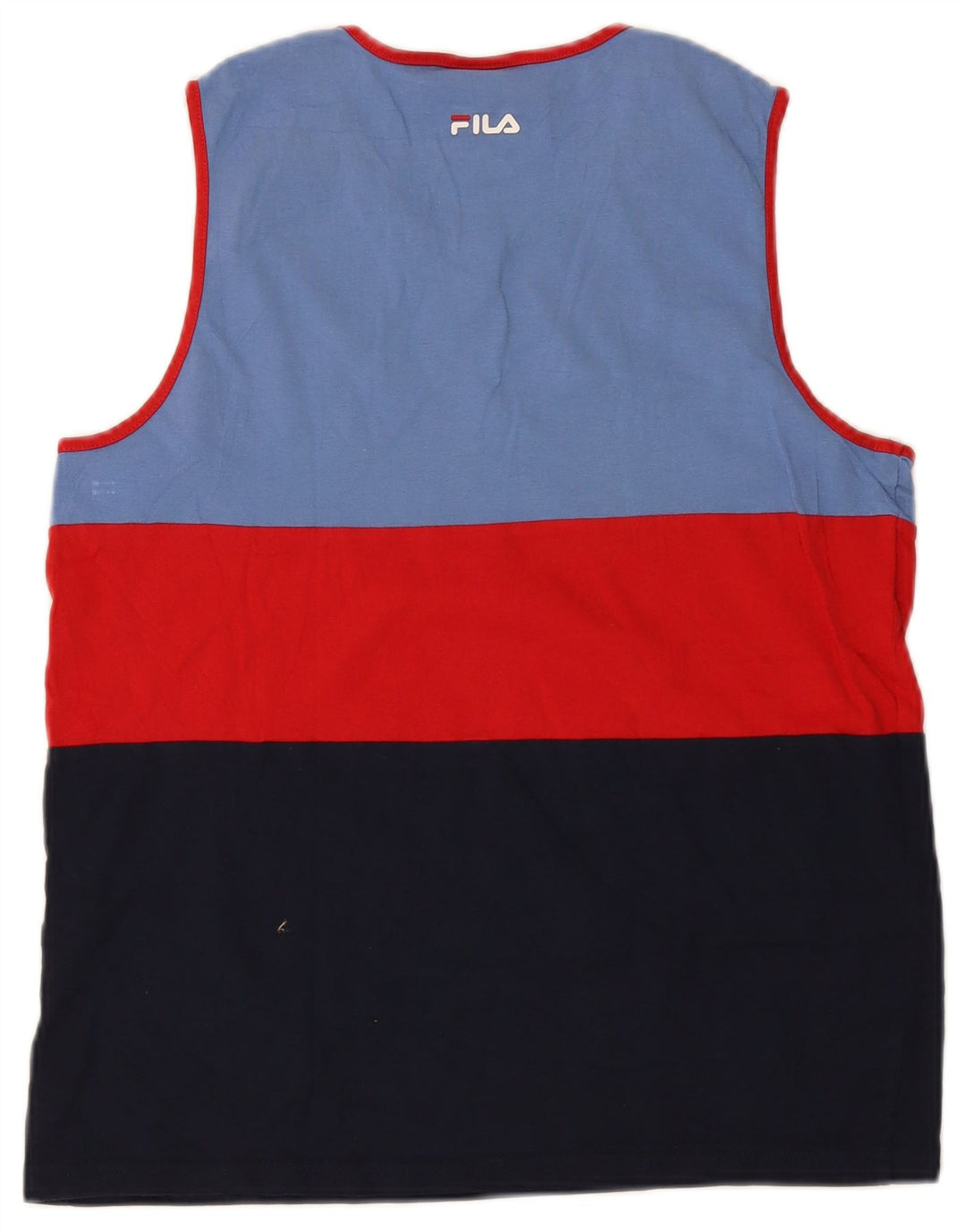 FILA Boys Vest Top 15-16 Years Multicoloured Colourblock
