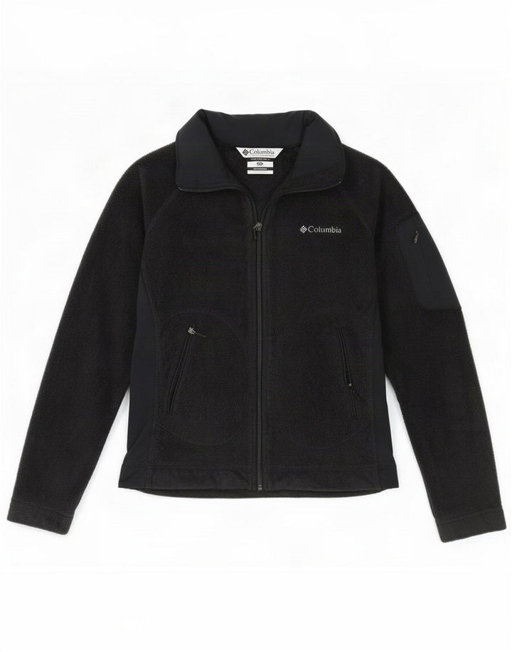 Columbia Womens Fleece Jacket UK 6 XS Black Polyester
